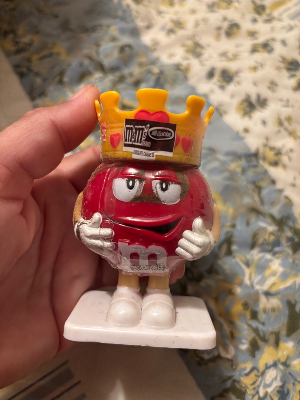 M&M'S Red King Figure with Yellow Crown
